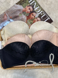 FlaxyWear Lace Half-Cup Bra Collection – Nude Elegance
