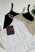 FlaxyWear Soft Cotton Camisole Set – Stretch Everyday Tank