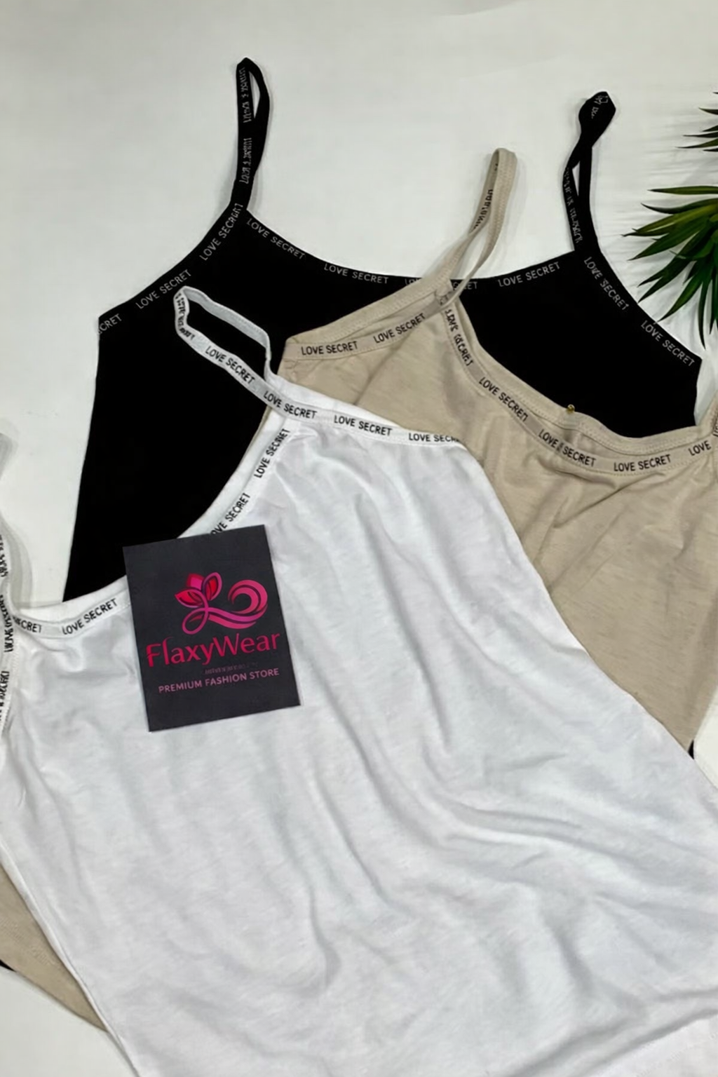 FlaxyWear Soft Cotton Camisole Set – Stretch Everyday Tank